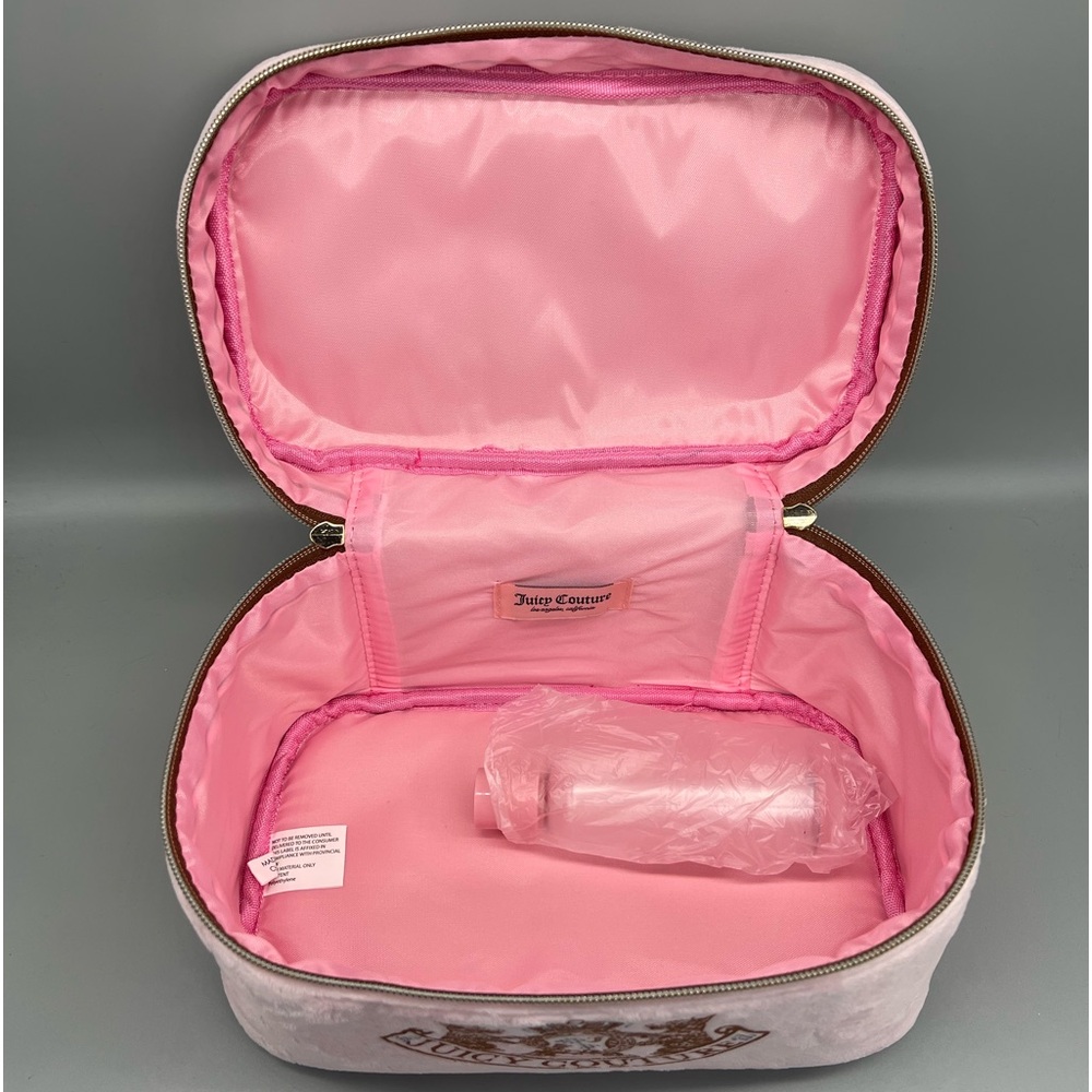 Juicy couture pink velour cosmetics bag - Picture 9 of 10